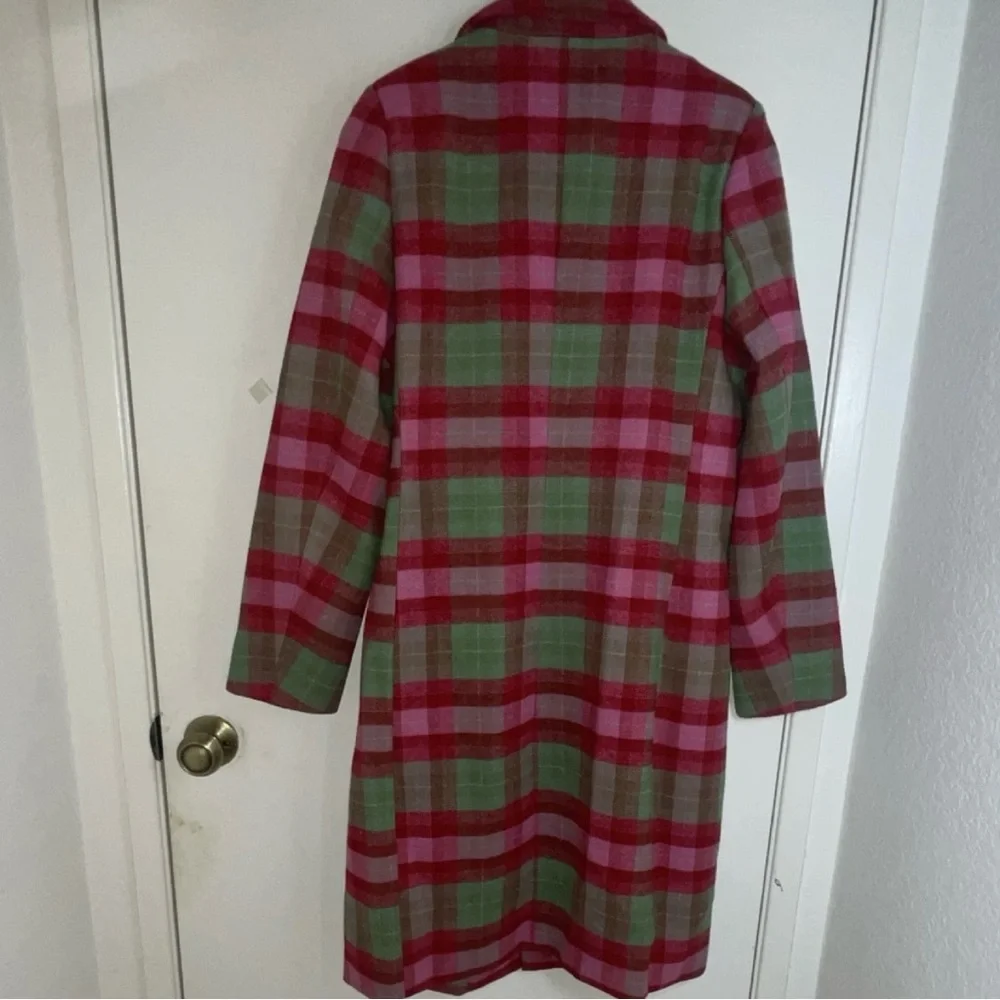 Ivy City Co Everly Plaid Wool Blend Coat NWT